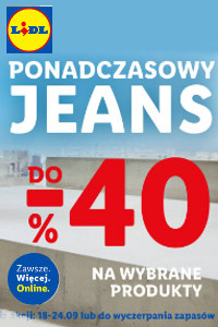 Lidl Wyprzedaż Jeans do -40%